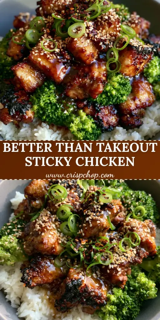 A close-up of a sticky asian chicken stir-fry with glossy honey garlic sauce and vibrant broccoli over jasmine rice.