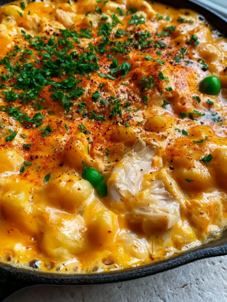 homemade tuna helper: The Creamiest One-Pot Macaroni Recipe 2 Close up shot of elbow macaroni in thick cheddar cheese sauce with flakes of white tuna. (homemade tuna helper)