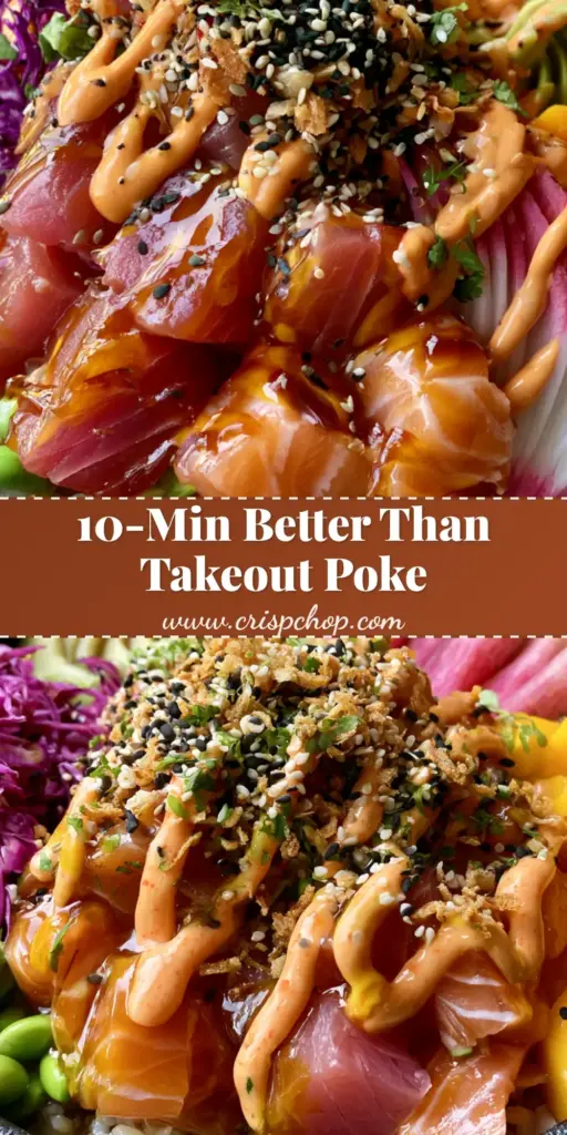 Poke Bowl Ideas: The Ultimate Glazed Ahi Tuna and Salmon Masterpiece 4 A premium poke bowl with glazed tuna, salmon, and vibrant watermelon radish in a charcoal bowl. (poke bowl ideas)